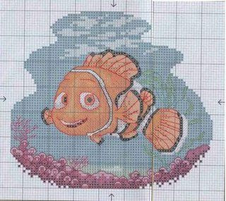 grille point de croix nemo gratuit