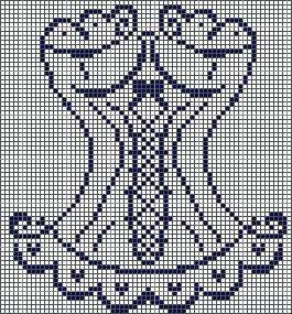 grille point de croix bustier