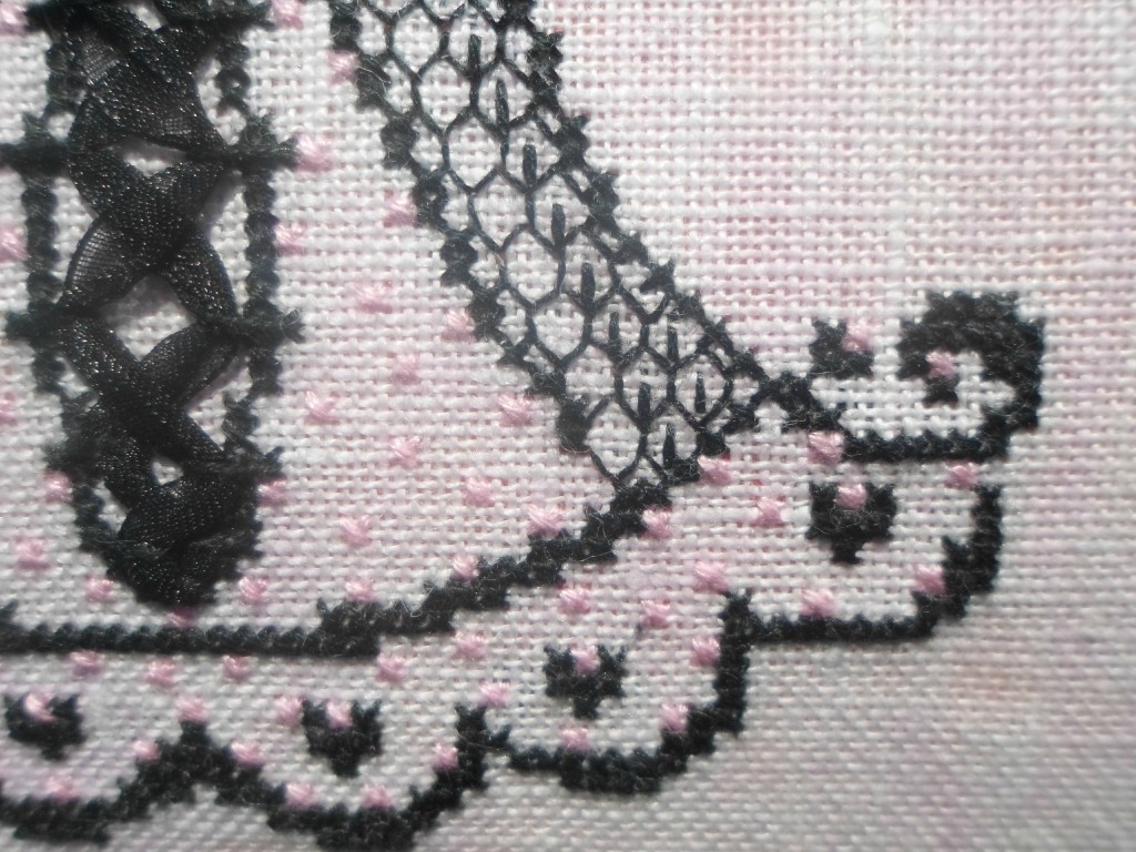 grille point de croix bustier