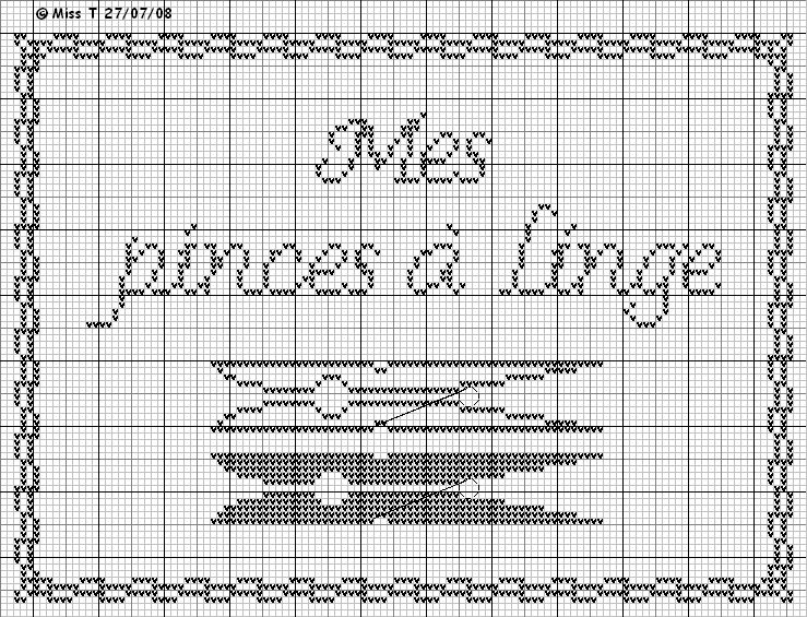 grille point de croix pince a linge