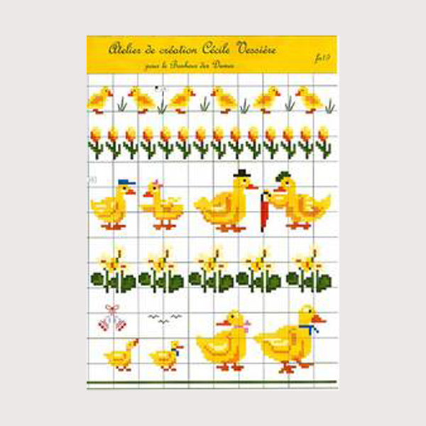 grille point de croix canard
