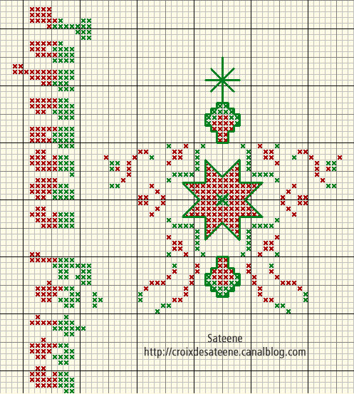 grille point de croix gratuite noel