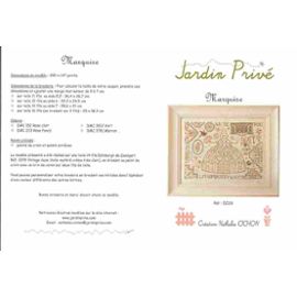 grille point de croix jardin prive