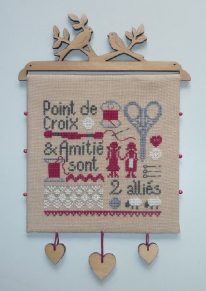 grille point de croix jardin prive