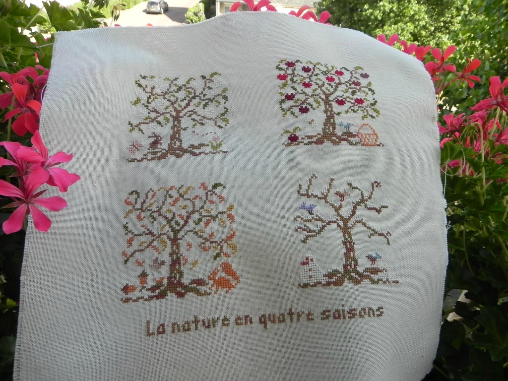 grille point de croix jardin prive