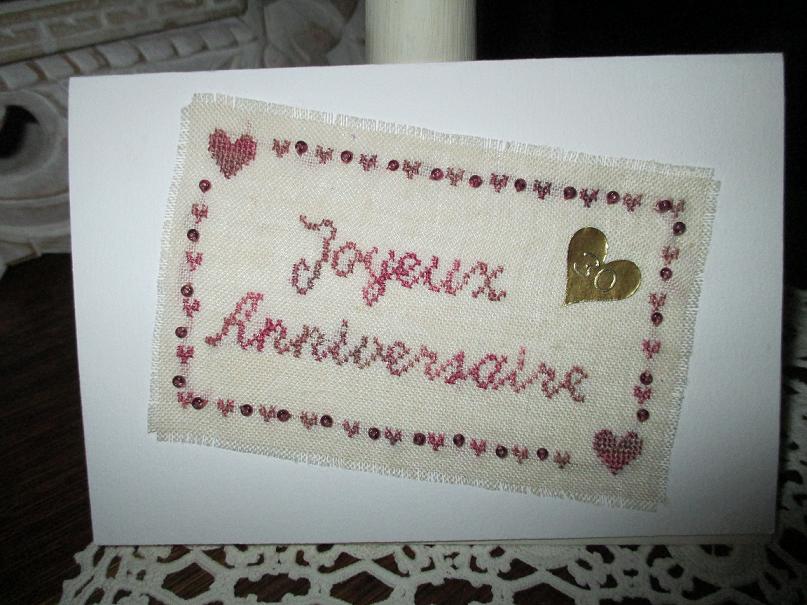 grille point de croix joyeux anniversaire