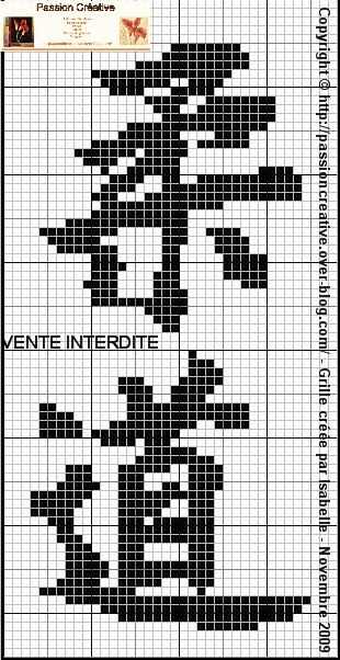 grille point de croix judo