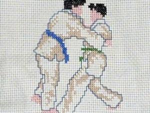 grille point de croix judo