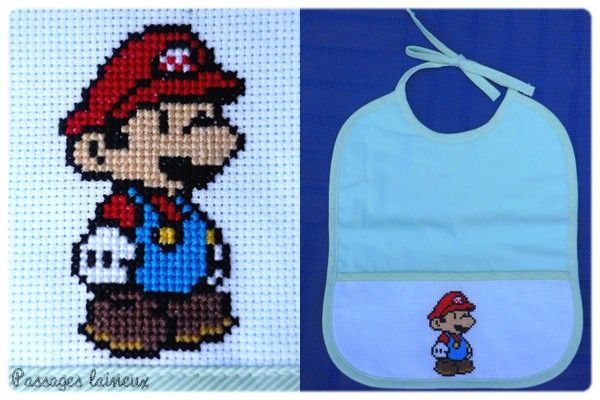 grille point de croix super mario