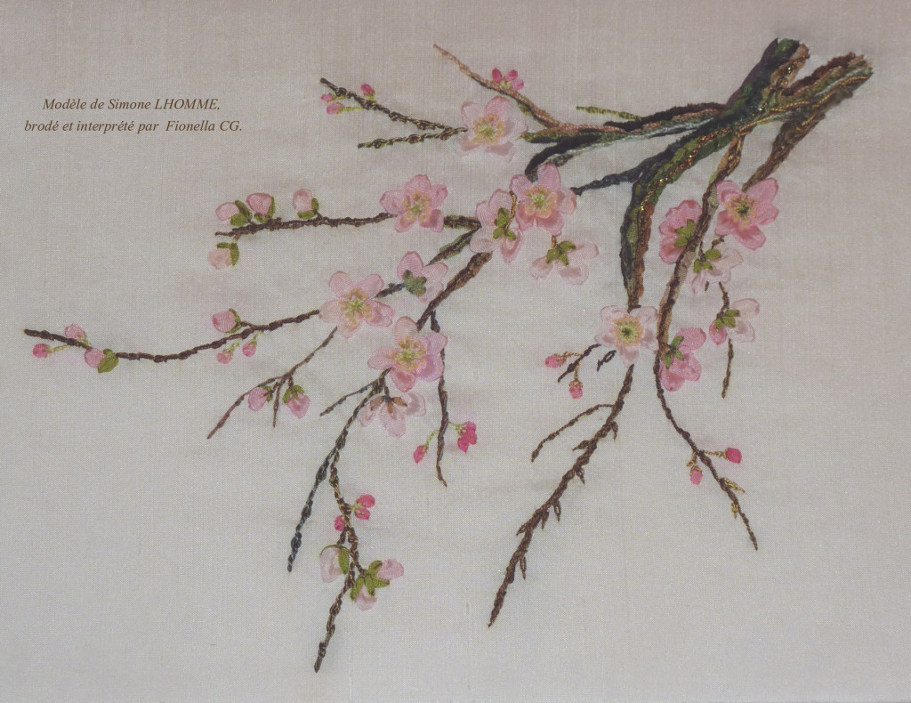 grille point de croix fleur de cerisier #14
