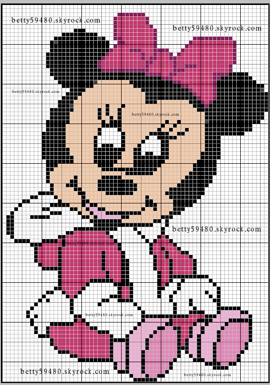 grille point de croix gratuite disney
