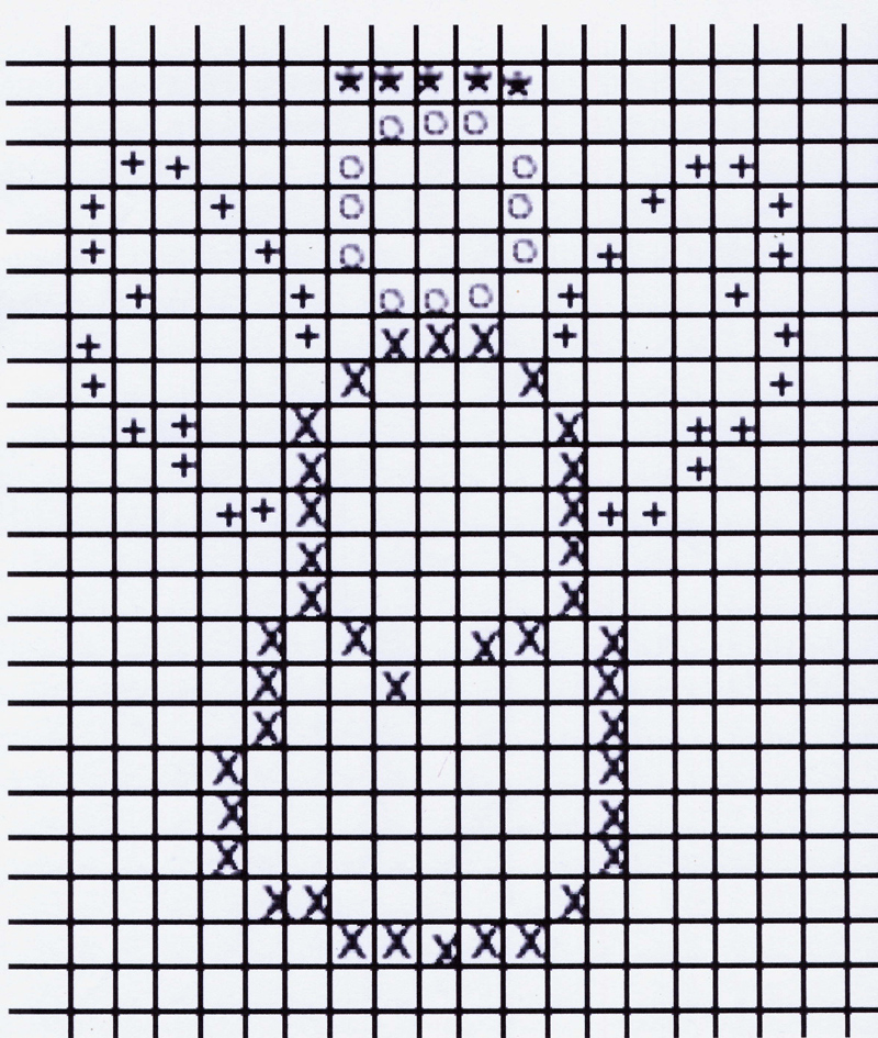 grille point de croix ailes ange