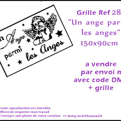 grille point de croix ailes ange