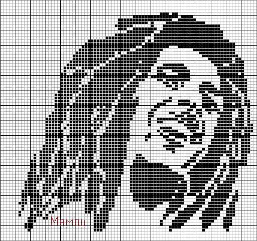 grille point de croix bob marley