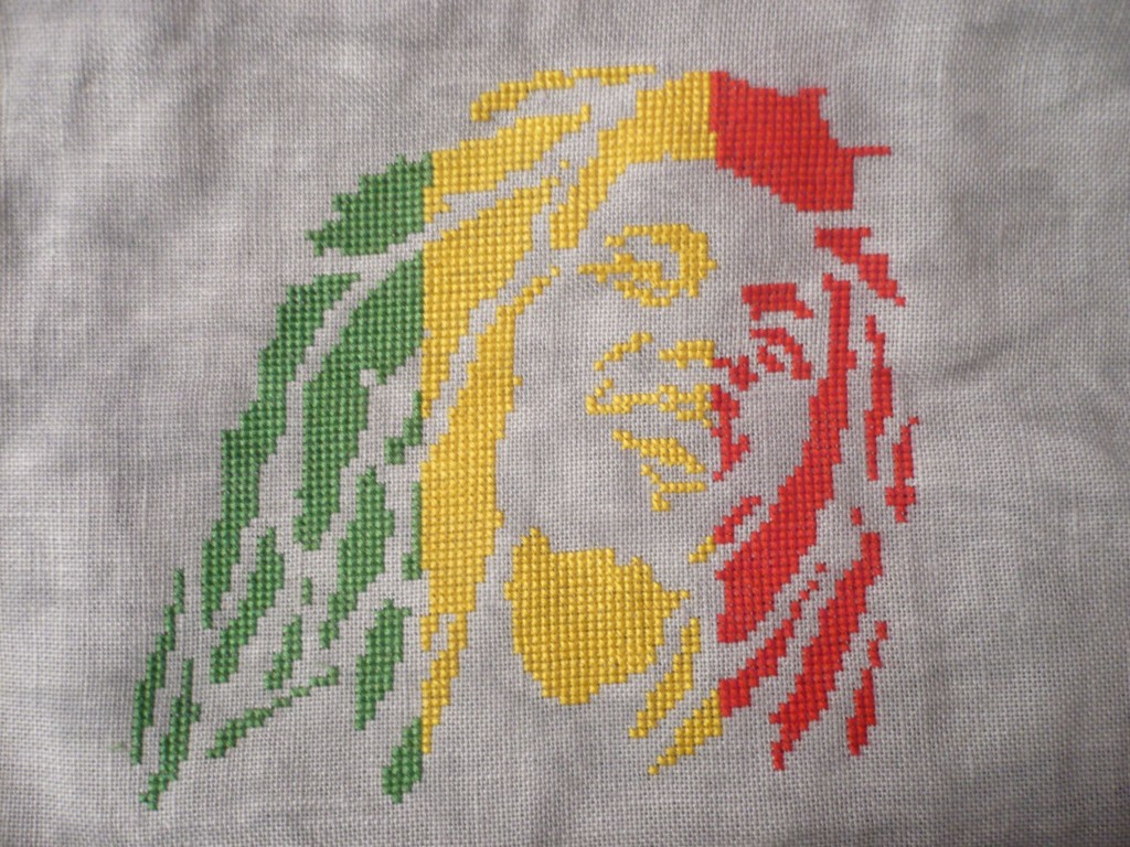 grille point de croix bob marley