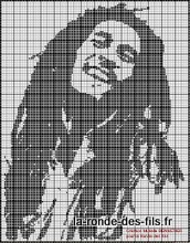 grille point de croix bob marley