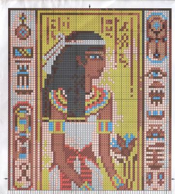grille point de croix egypte