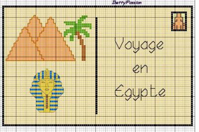 grille point de croix egypte