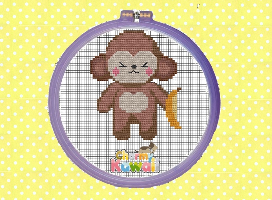 grille point de croix kawaii