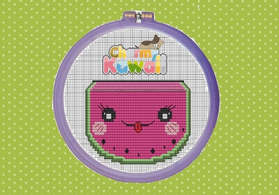 grille point de croix kawaii