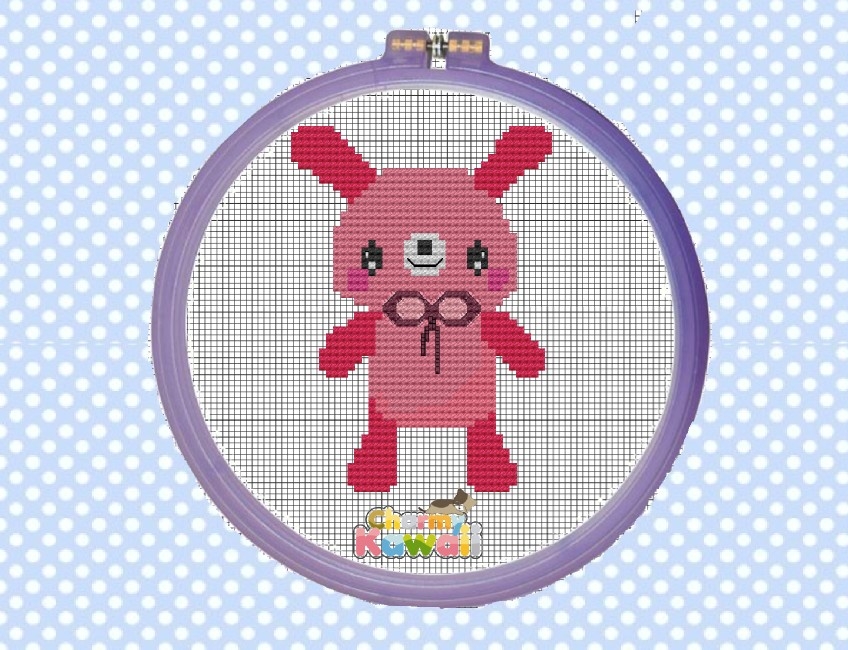 grille point de croix kawaii