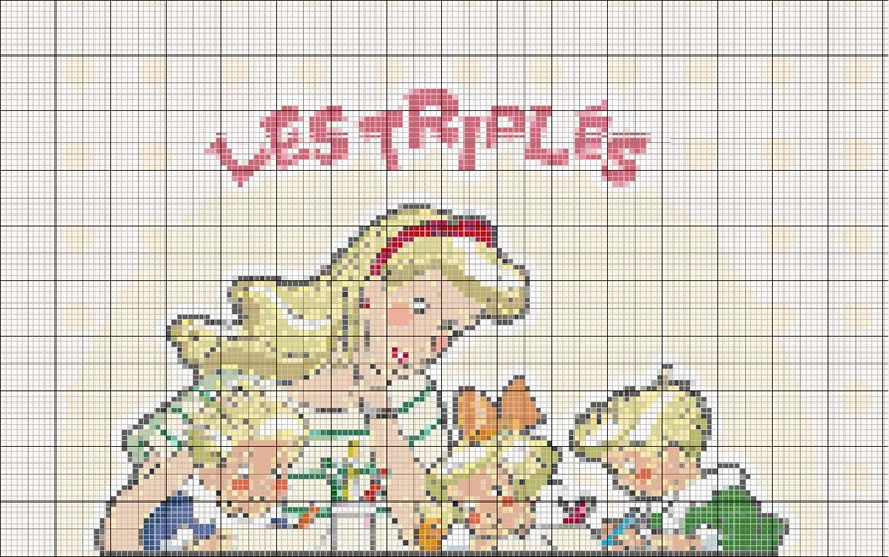 grille point de croix les triples