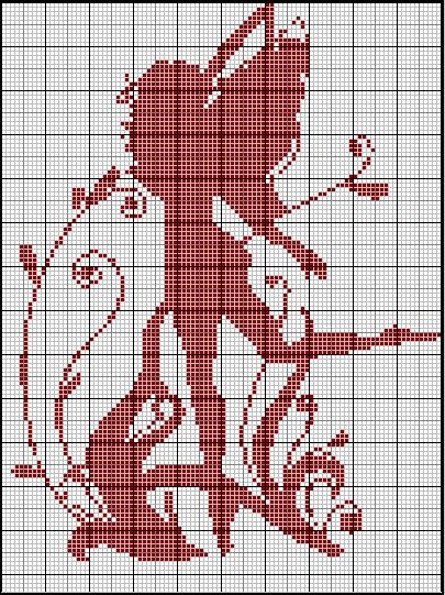 grille point de croix monochrome gratuite