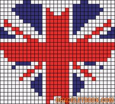 grille point de croix union jack