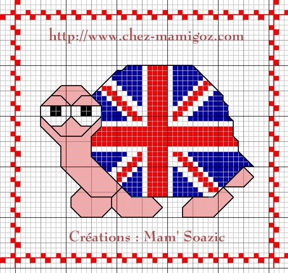 grille point de croix union jack