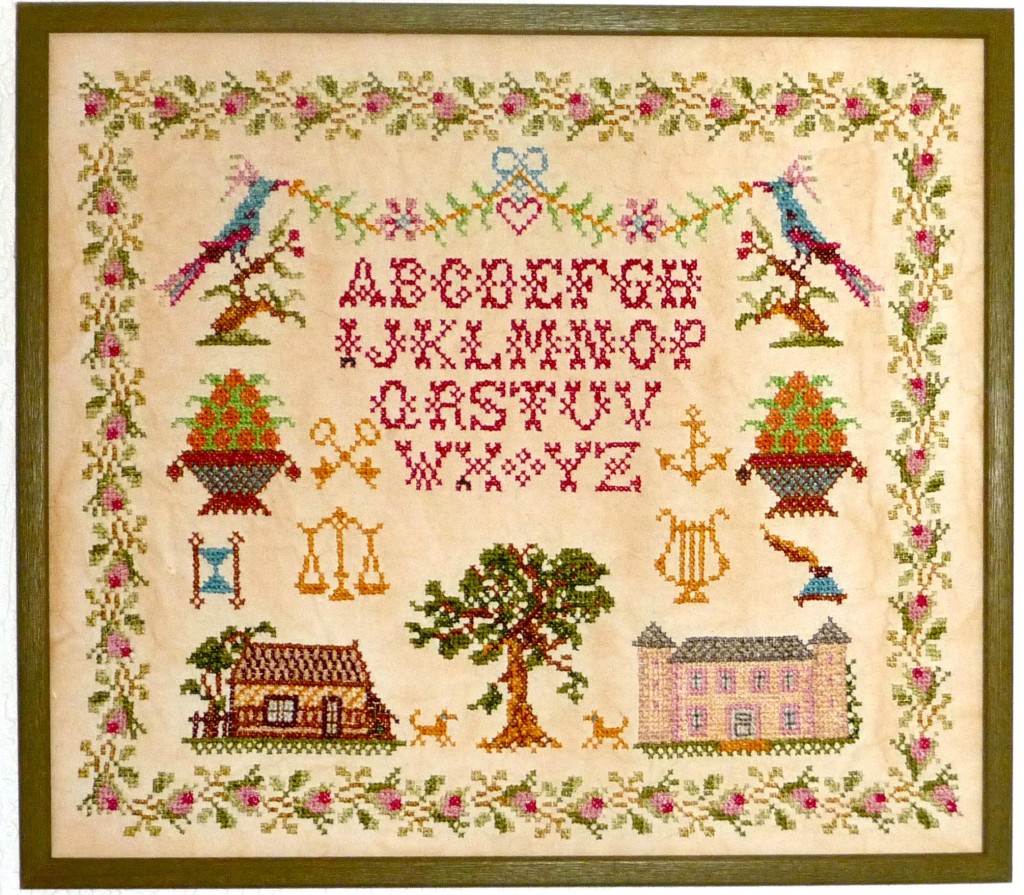 motif et abecedaire point de croix