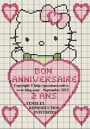 grille gratuite point de croix hello kitty danseuse