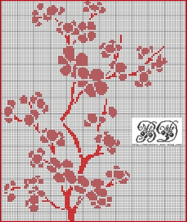 grille point de croix japonais gratuit