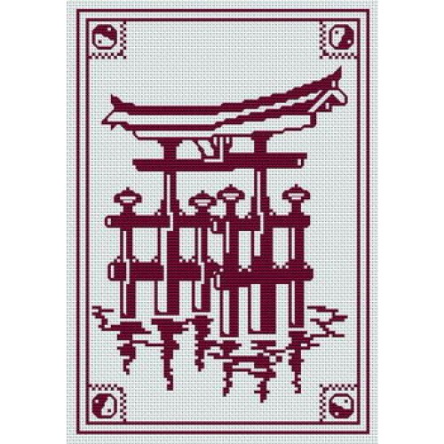 grille point de croix japonais gratuit