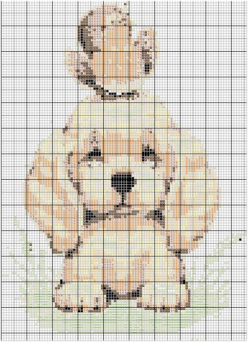 point de croix animaux