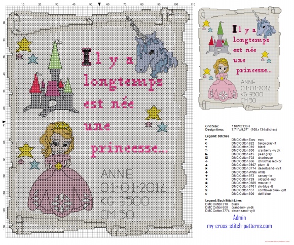 point de croix bebe pinterest
