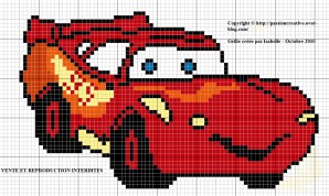 point de croix cars