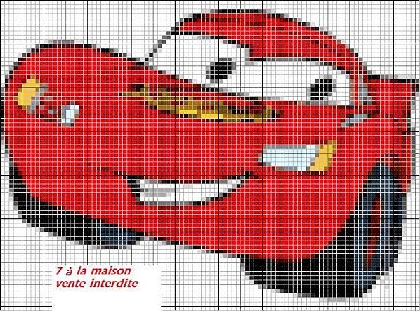 point de croix cars