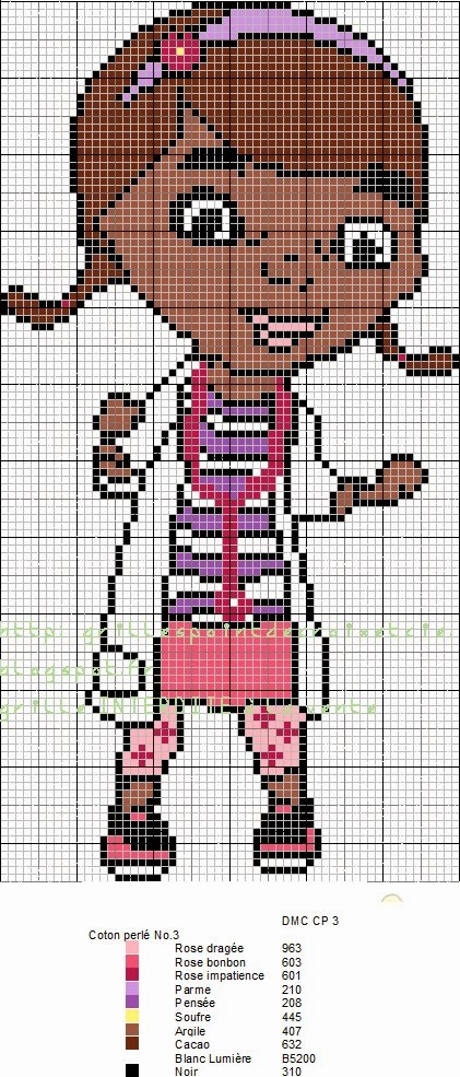 point de croix docteur la peluche