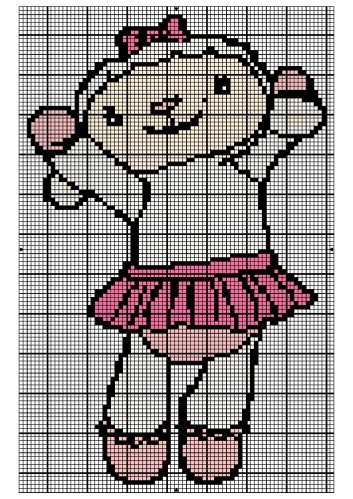 point de croix docteur la peluche