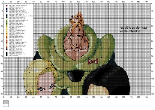 point de croix dragon ball z