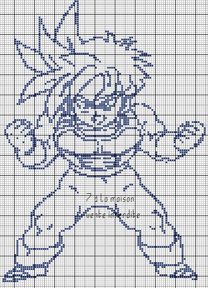 point de croix dragon ball z