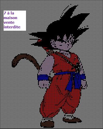 point de croix dragon ball z