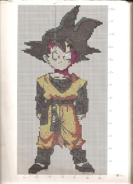 point de croix dragon ball z
