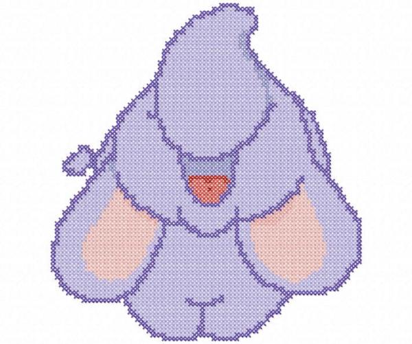 point de croix elephant