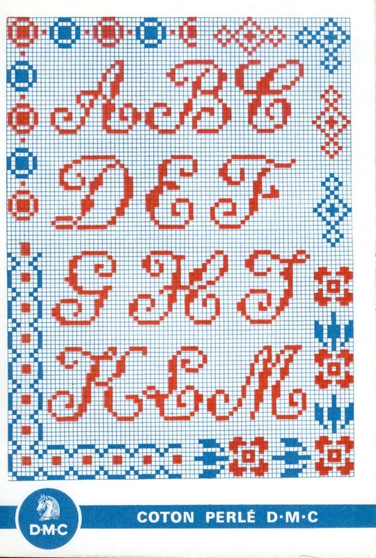 point de croix gratuit alphabet