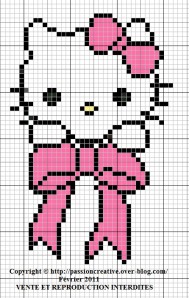 point de croix hello kitty grille gratuite
