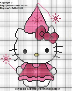 point de croix hello kitty grille gratuite