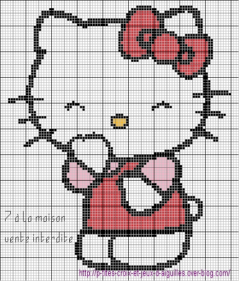 point de croix hello kitty grille gratuite