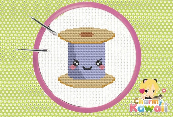 point de croix kawaii