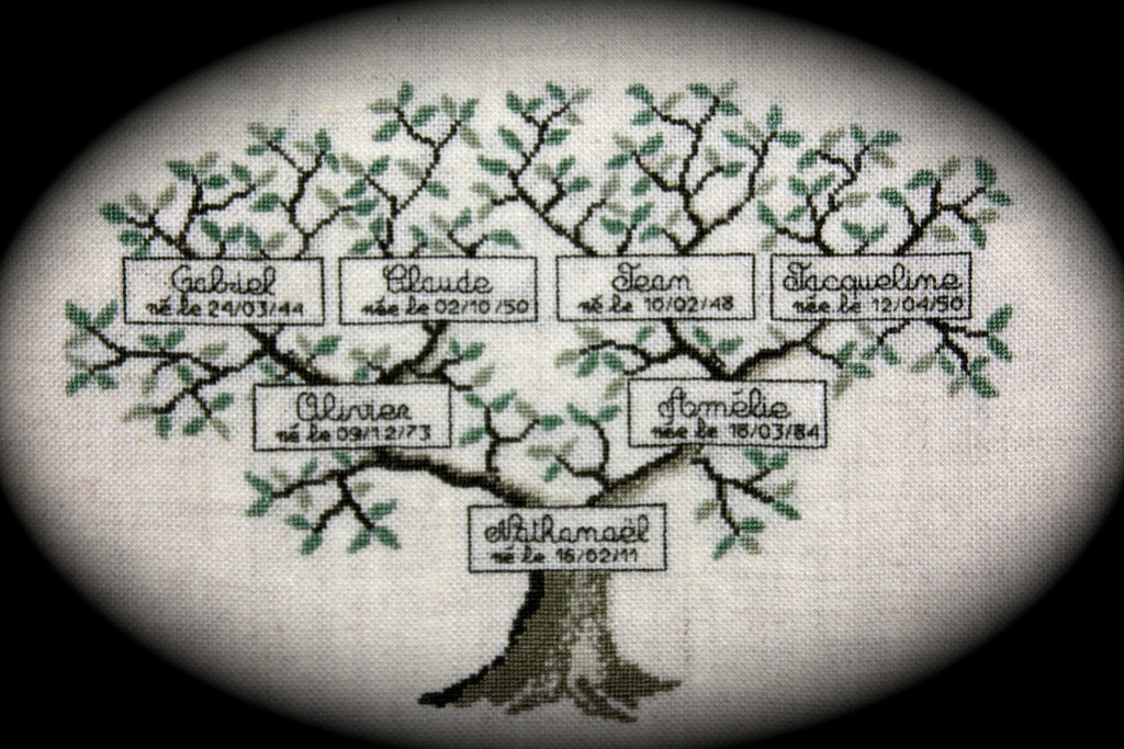 grille point de croix arbre genealogique #8